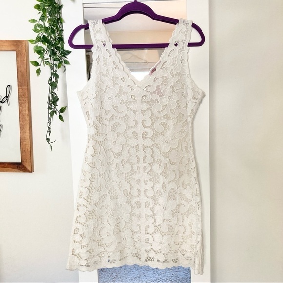 Calypso St. Barth Kagami Linen Lace Eyelet Wedding Dress NWT - Picture 12 of 16